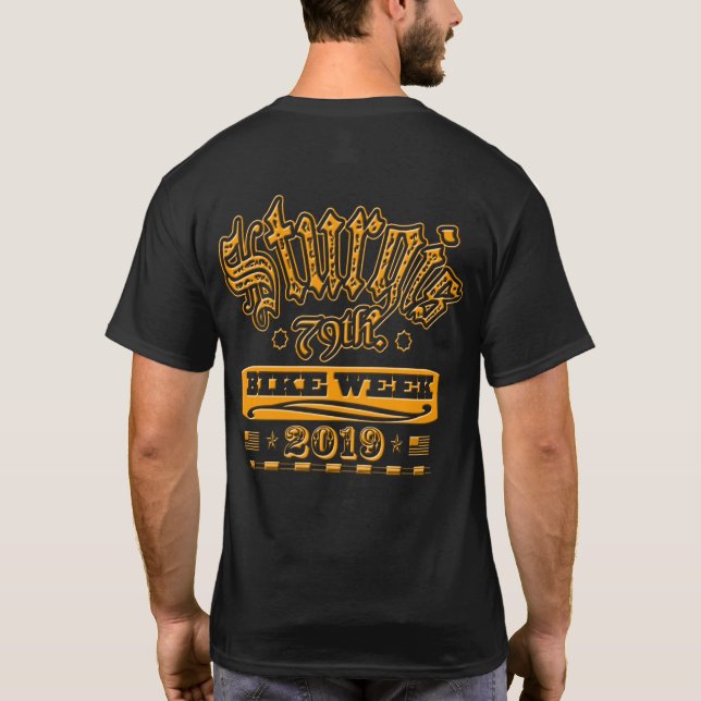 Camiseta REUNIÃO da SEMANA da BICICLETA de STURGIS 79.o POR (Verso)