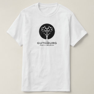 Camiseta reunião de árvore de família personalizável
