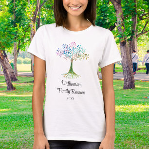 Camiseta Reunião de Família Árvore Genealógica Personalizad