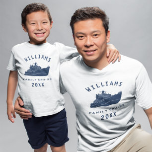 Camiseta Reunião de Família de Cruzeiro Divertido no Mar Fé