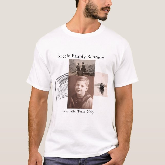 Camiseta Reunião de família de Steele (Frente)