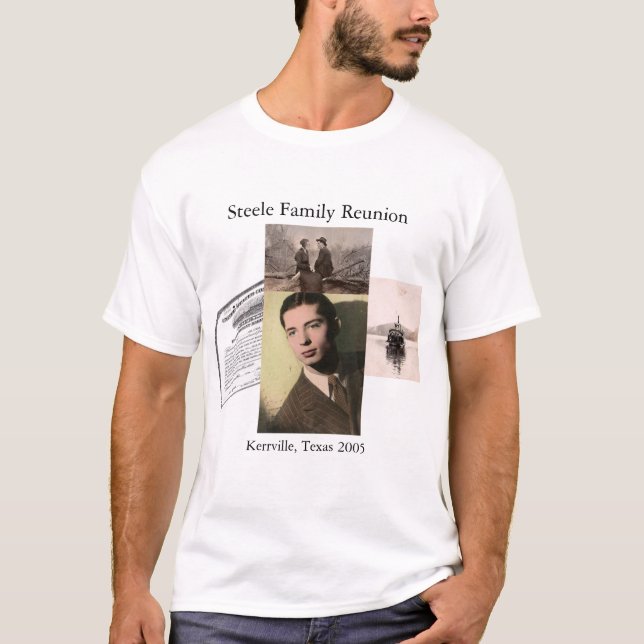 Camiseta Reunião de família de Steele (Frente)