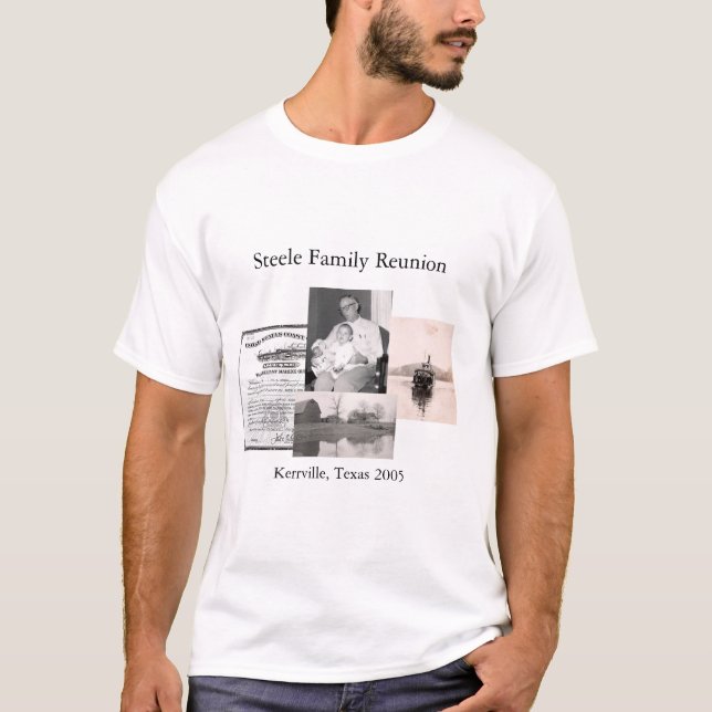 Camiseta Reunião de família de Steele (Frente)