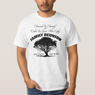 Camiseta Reunião de família preta de Estep da silhueta