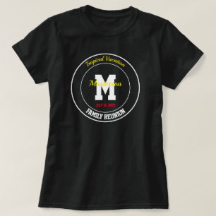 Camiseta Reunião de família tropical algum nome alguma da