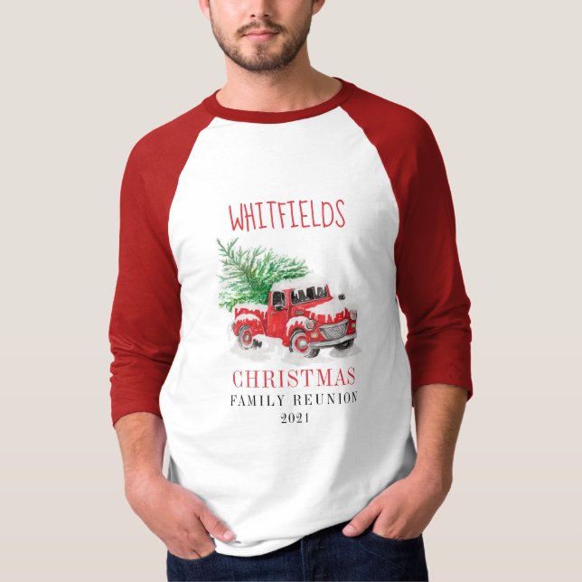 Camiseta Reunião de Feriados de Natal que Correspondem à Fa (Frente)