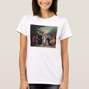 Camiseta Reunião de Jacob e de Laban com Rachel, Leah e S