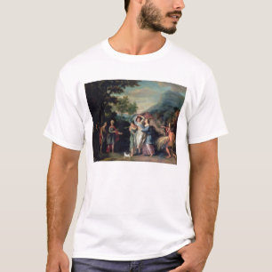 Camiseta Reunião de Jacob e de Laban com Rachel, Leah e S