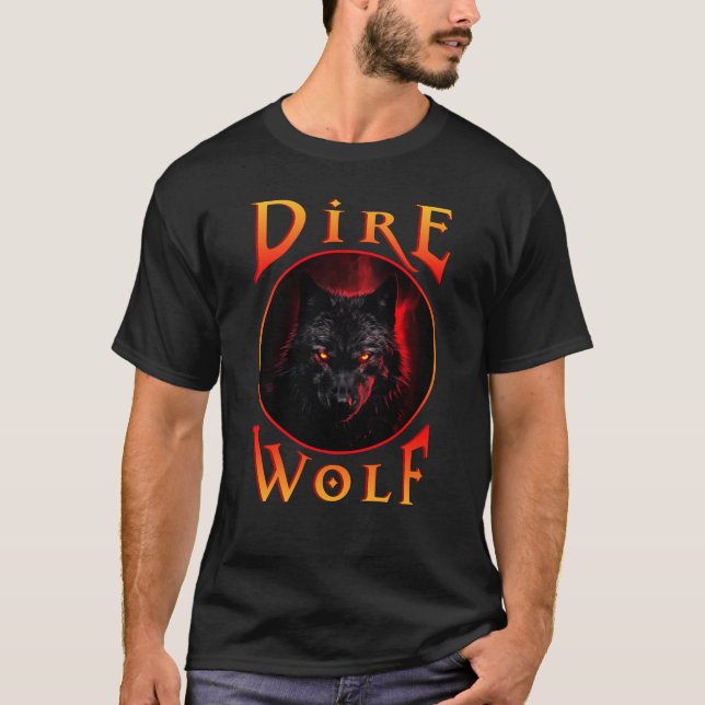 Camiseta Reunião de lobo negro (Frente)