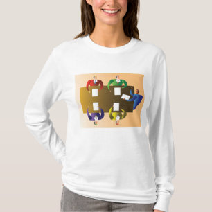 Camiseta Reunião de Negócios Corporativos Colaboração em Eq