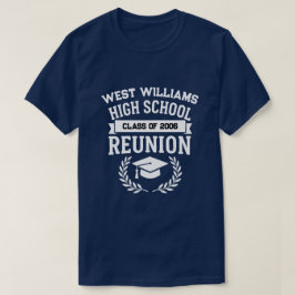Camiseta Reunião de Turma do Colégio Nome da Escola Clássic