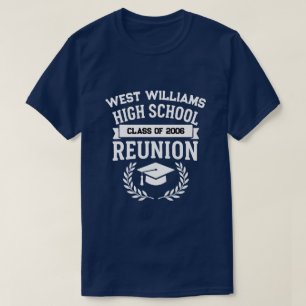 Camiseta Reunião de Turma do Colégio Nome da Escola Clássic