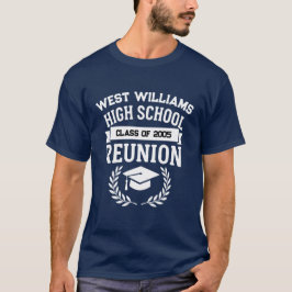 Camiseta Reunião de Turma do Colégio Nome da Escola Clássic