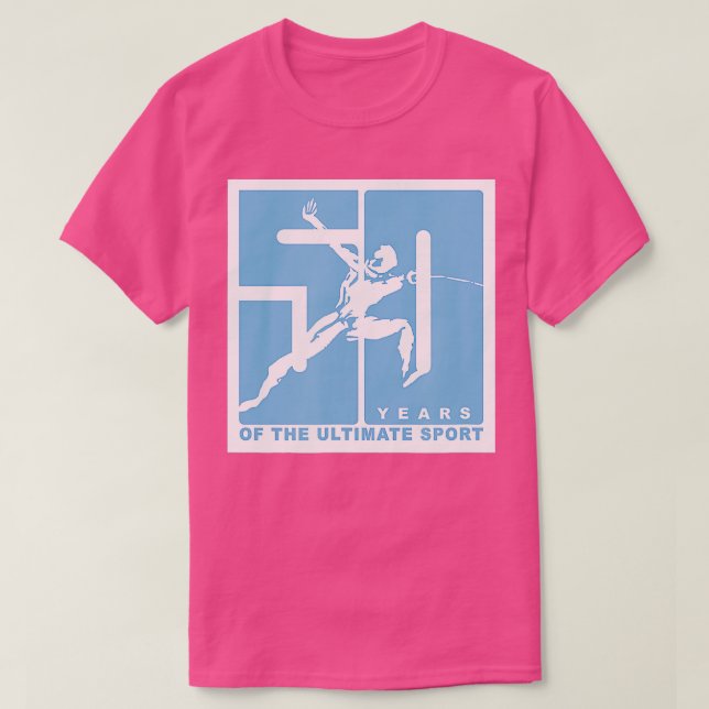 Camiseta Reunião dos Alunos de Esgrima da UNC 50º aniversár (Frente do Design)