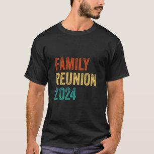 Camiseta Reunião Familiar 2024 Retro Reunião de Correspondê