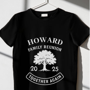 Camiseta Reunião Familiar: Árvores Russas Nome da Vintagem