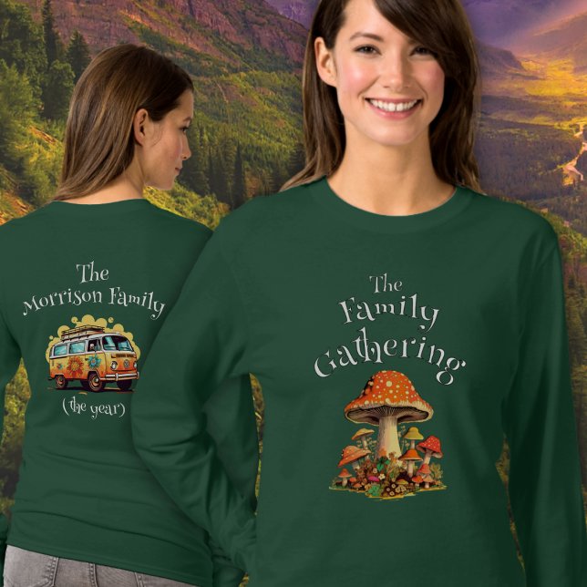 Camiseta Reunião Familiar de Troços Retro Personalizados Di (Criador carregado)