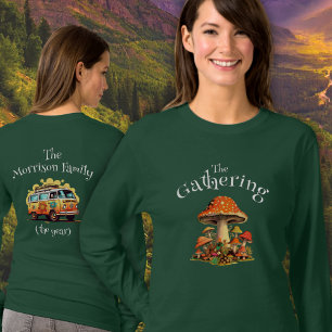 Camiseta Reunião Familiar de Troços Retro Personalizados Di