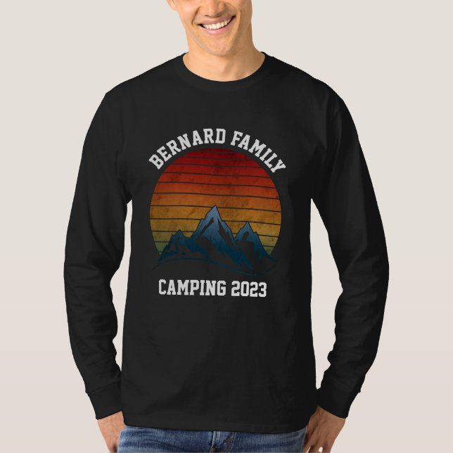 CAMISETA REUNIÃO FAMILIAR PERSONALIZADA CAMPING SUNSET MONT (Frente)