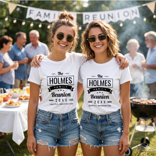 Camiseta Reunião Familiar Personalizada Moderna da Rússia