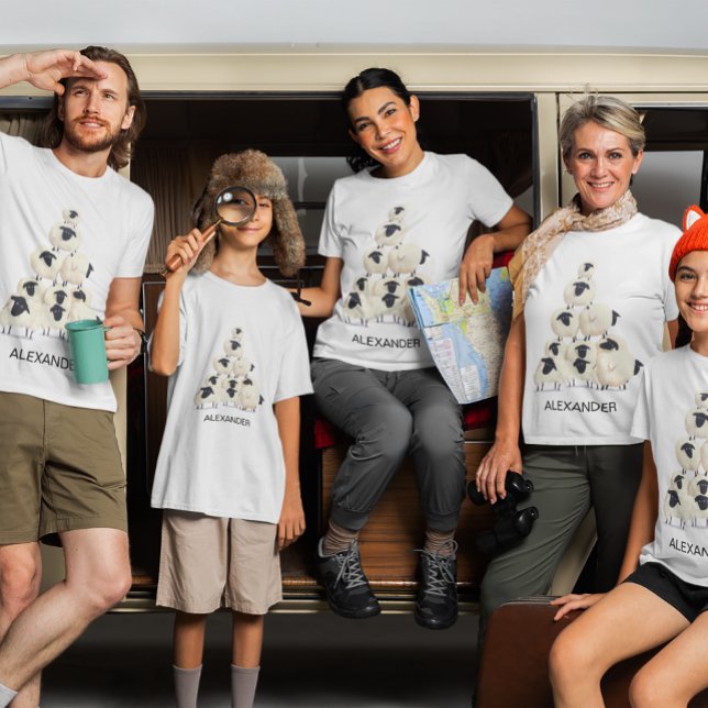 Camiseta Reunião Familiar Reunindo Ovelhas Negras Divertida (Criador carregado)