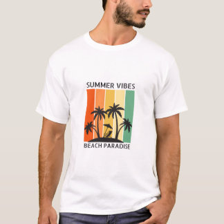 Camiseta Reunião familiar Summer Sunset Beach Palm Tree