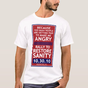 Camiseta Reunião para restaurar o t-shirt da sanidade
