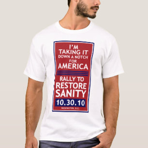 Camiseta Reunião para restaurar o t-shirt da sanidade