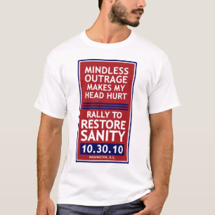 Camiseta Reunião para restaurar o t-shirt da sanidade