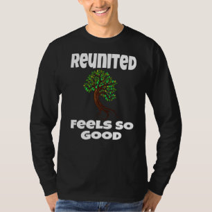 Camiseta Reunido Sente Tão Boa Família Árvore Correspondent