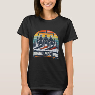 Camiseta Reuniões de Conselho de Snowboard Esquiador Elevad