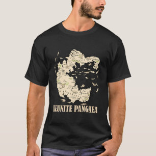 Camiseta Reunir Pangaea Mundo Mapa História Engraçado Geolo