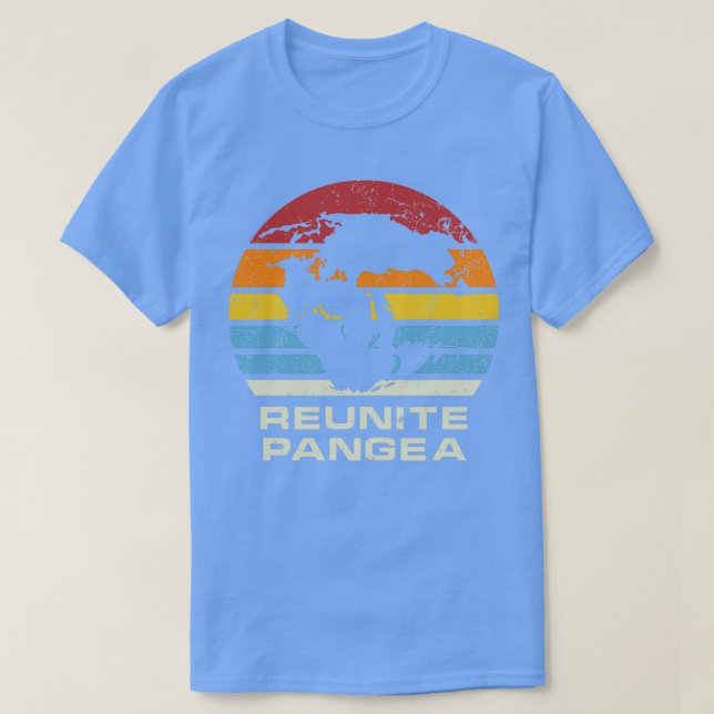 Camiseta Reunir Pangea retro sunrise (Frente do Design)