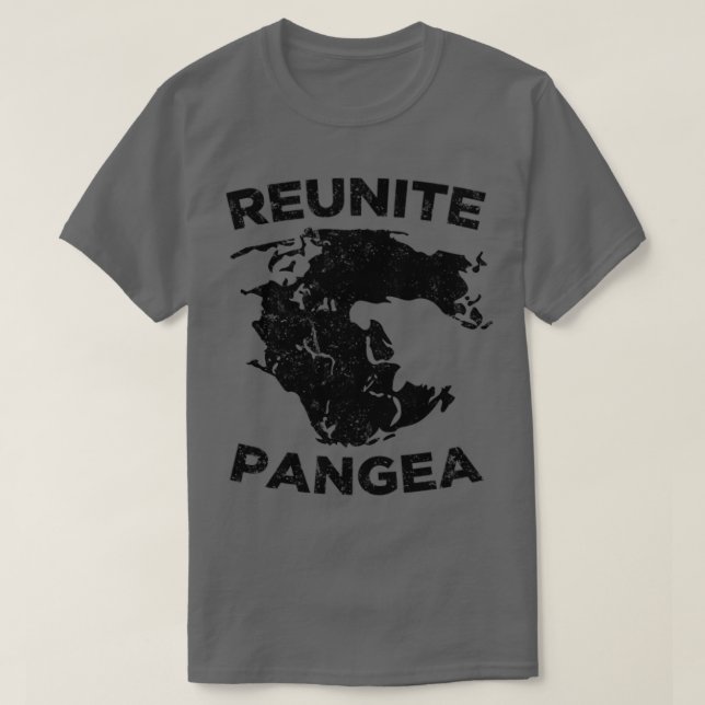 Camiseta Reunite o Humor Geológico de Pangea (Frente do Design)