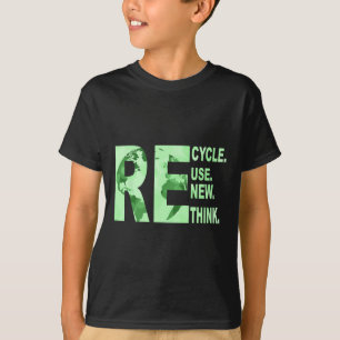 Camiseta Reutilização De reciclares Renovar Repensar Para R