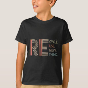 Camiseta Reutilização do reciclar Renovar Repensar Crise Am