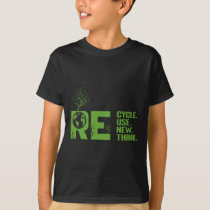 Camiseta Reutilização do reciclar Renovar Repensar Crise Am
