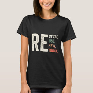 Camiseta Reutilização do reciclar Renovar Repensar Crise Am