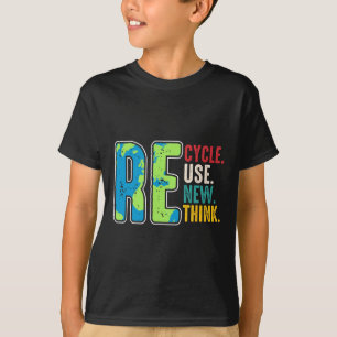 Camiseta Reutilização do reciclar Renovar Repensar o Ambien