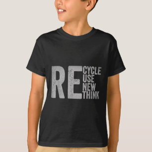 Camiseta Reutilização do reciclar Renovar Repensar o Ambien