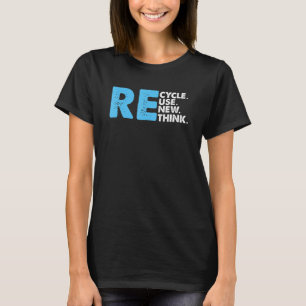 Camiseta Reutilização do reciclar Renovar Repensar o Ambien