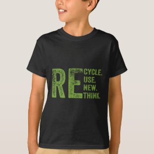 Camiseta Reutilização do reciclar Renovar Repensar o Ambien