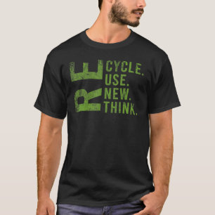 Camiseta Reutilização do reciclar Renovar Repensar o Ambien
