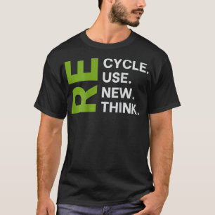 Camiseta Reutilização do reciclar Renovar Repensar o Ambien