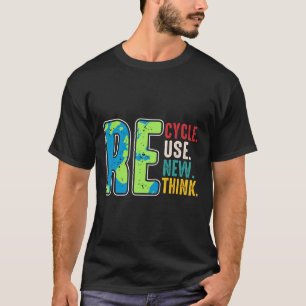 Camiseta Reutilização do reciclar Renovar Repensar o Ambien
