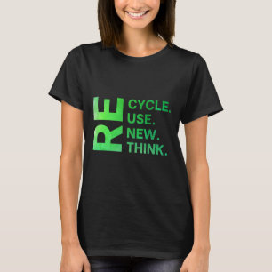 Camiseta Reutilização do reciclar Renovar Repensar o Ambien