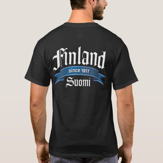 Camiseta Rev Para trás de Finlandia desde 1917 (Verso)