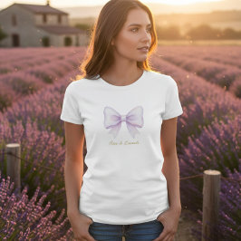 Camiseta Rêve de Lavande Bow T-Shirt