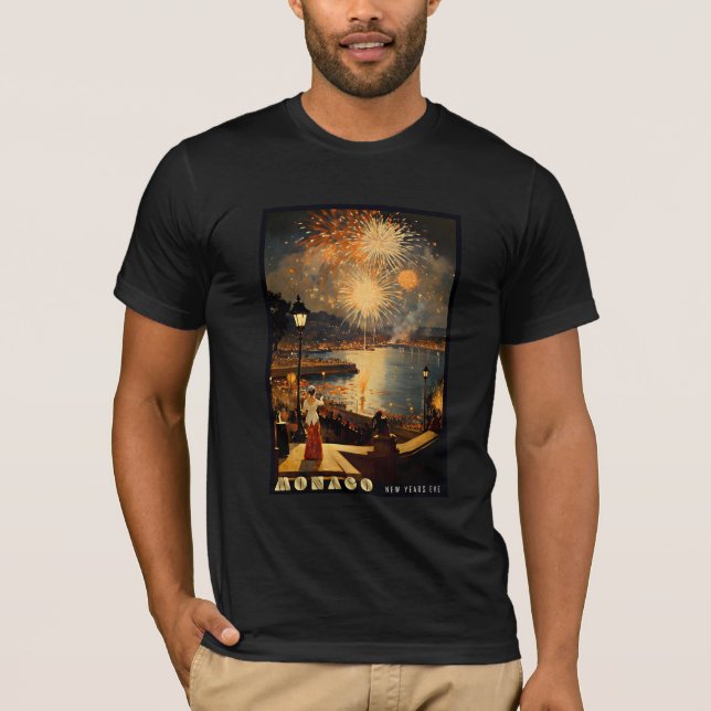 Camiseta Réveillon de Ano Novo em Mônaco (Frente)