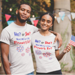 Camiseta Revelação de Gênero Americano de Bomba